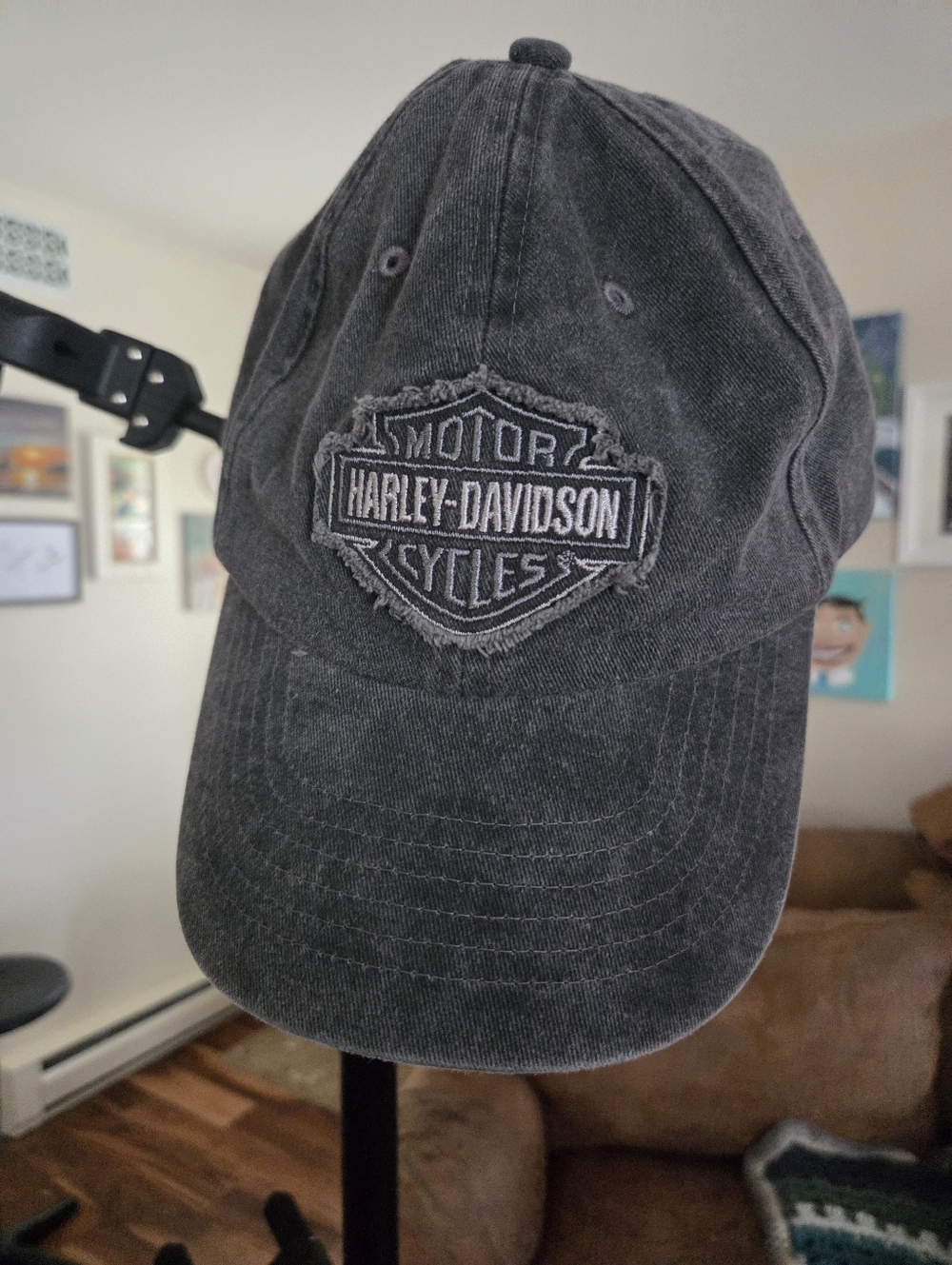 Harley-Davidson Charcoal Black Washed Logo Cap